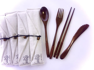 Reusable Wooden Utensil Pack