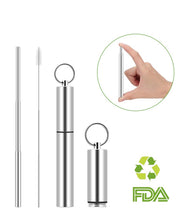 Load image into Gallery viewer, Reusable Stainless Steel Straws